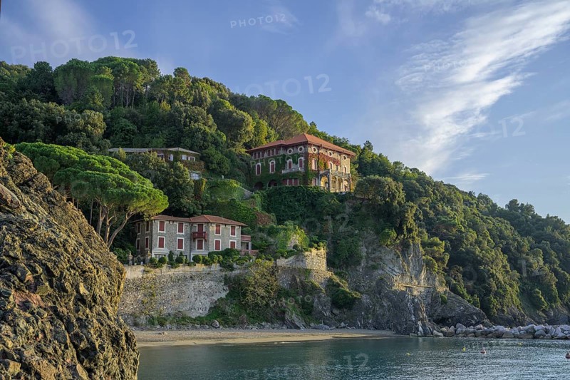 View of villas from the harbour pier