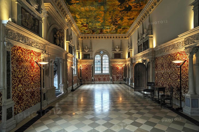 Restored Hirsvogel Hall with canvas ceiling