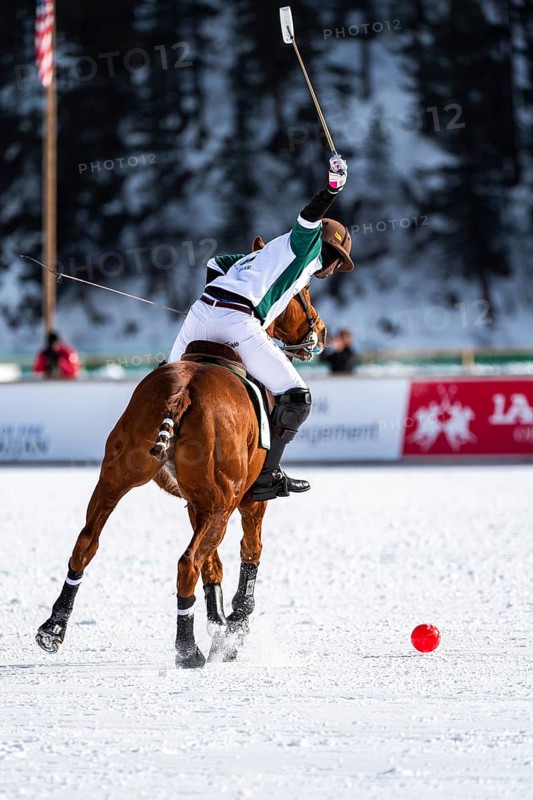 Santiago Marambio of Team Azerbaijan Land of Fire hits the ball