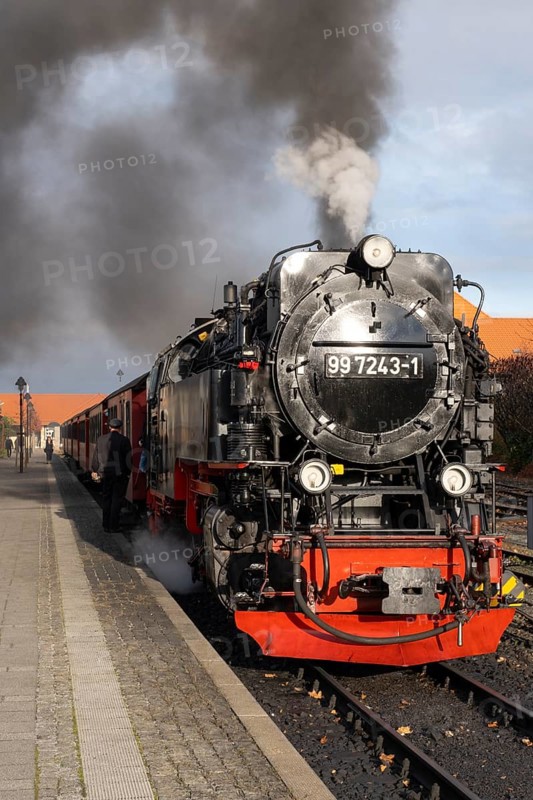 Steam locomotive at Wernigerode station