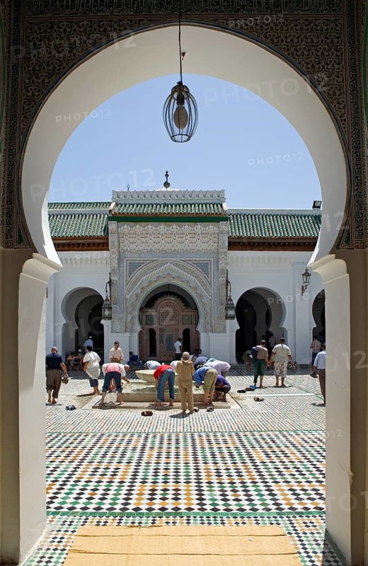 Entrance to the Cairouine Mosque with Purification Fountain