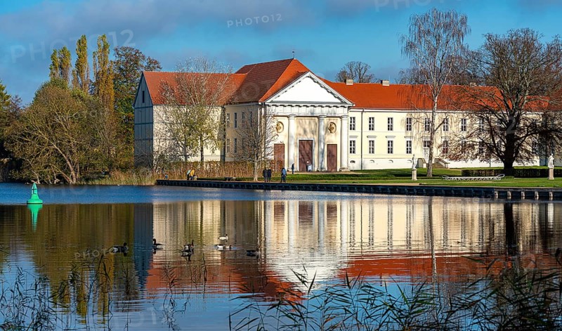 Rheinsberg Castle with lake and park