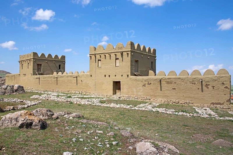 Reconstruction of the mud brick city wall