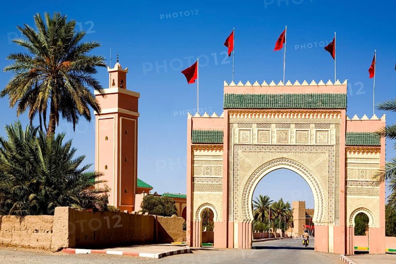 City gate of the desert city of Rissani