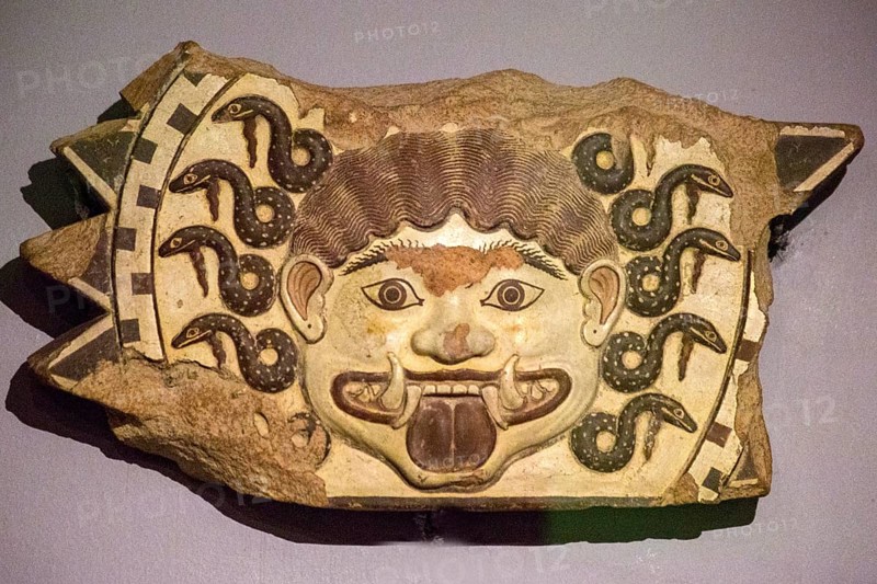 Lydian clay fragment with relief
