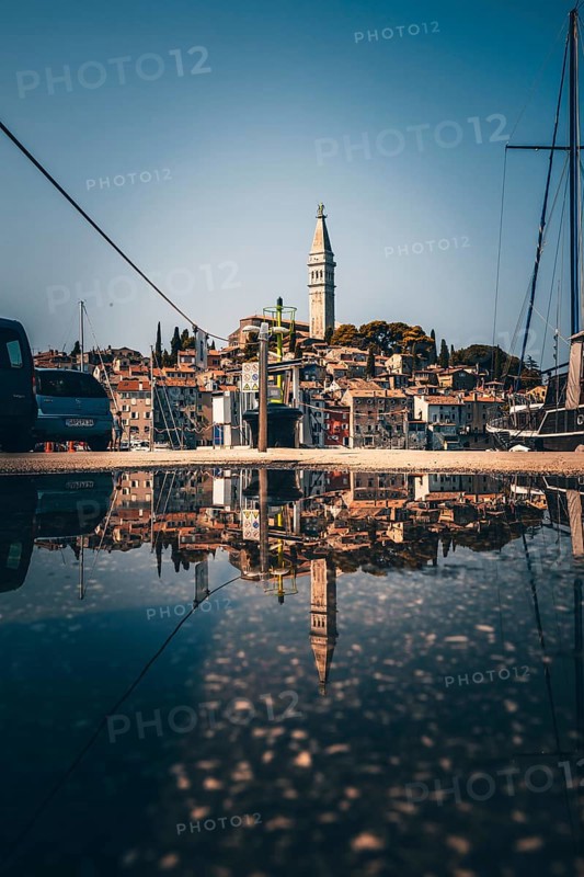 View over a puddle