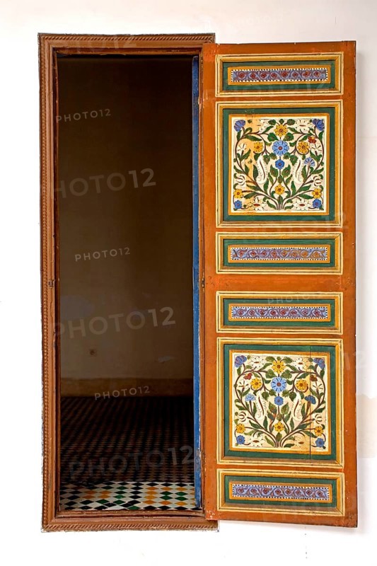 Precious wooden doors in the Palais de la Bahia