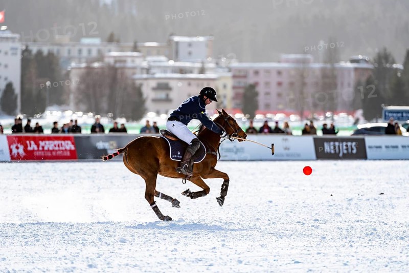 Valentin Novillo Astrada of Team Maserati rides in full gallop after the ball