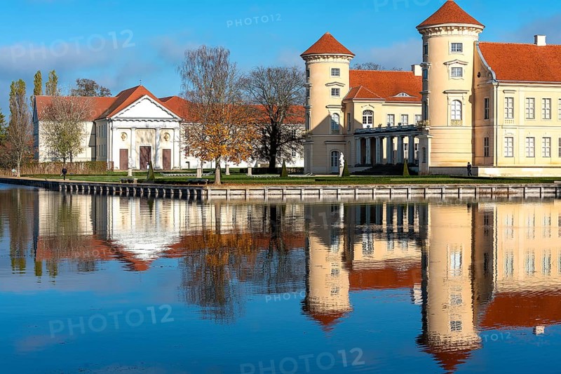 Rheinsberg Castle with lake and park