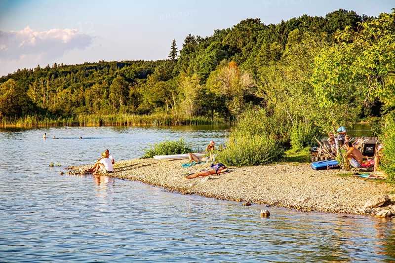 Gravel beach at Kleines Seehaus