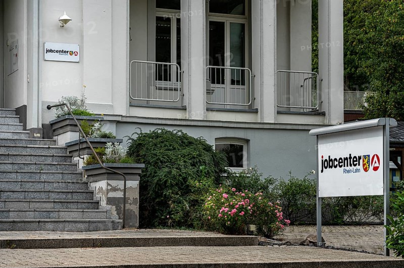 Entrance to the job centre in the town of Bad Ems
