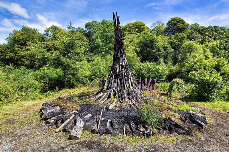 Charcoal sculpture