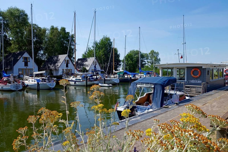 Sport boats in the marina of Rankewitz