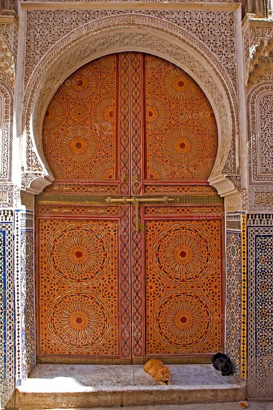 Magnificent portal in the medina