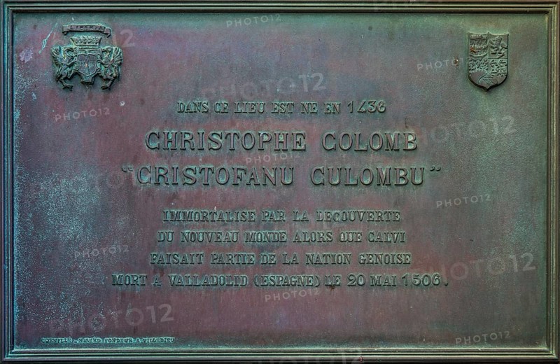 Christopher Columbus Birthplace Memorial Plaque