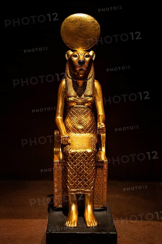 Figure of the Enthroned Goddess Sakhmet