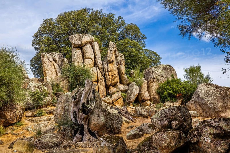 Quarry for the production of the menhir statues