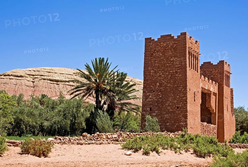 The monumental gate was built for the American feature film 'Sodom and Gomorrah'