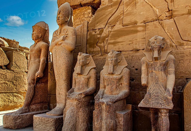 Statues of Thutmosis III Amenhotep II and Pharaohs from the 2nd Intermediate Period