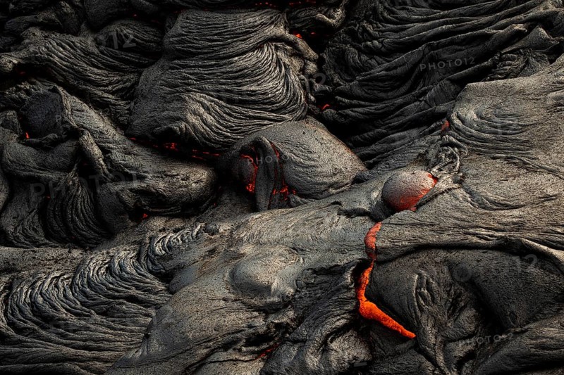 Glowing lava