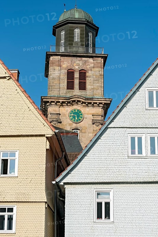 Bell tower of the baroque town church