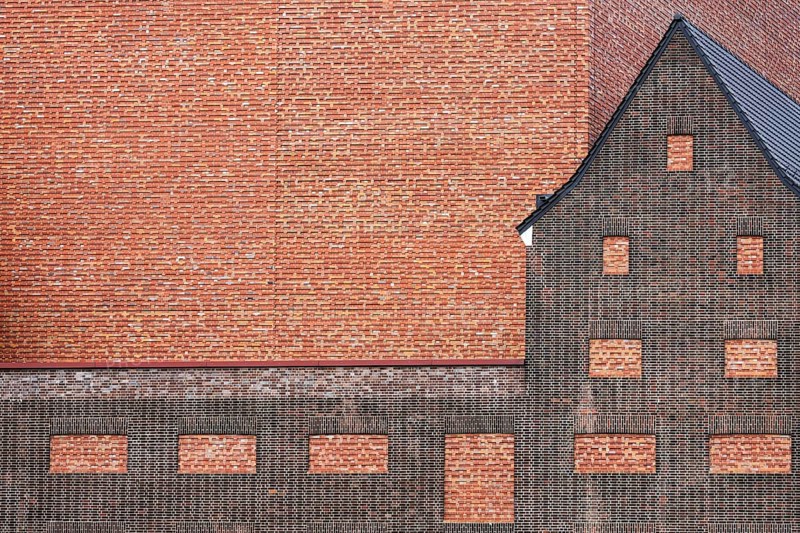 Brick facade