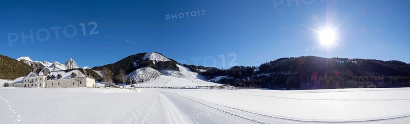 Ski slope and cross-country ski trail