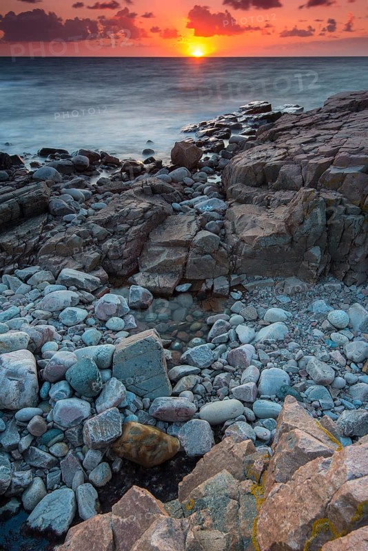 Evening mood at the coastal section Hovs Hallar
