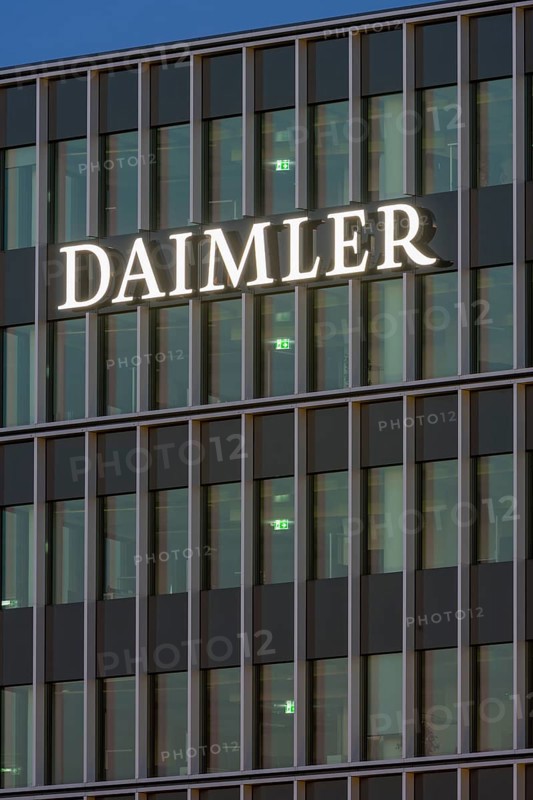 Daimler lettering on building