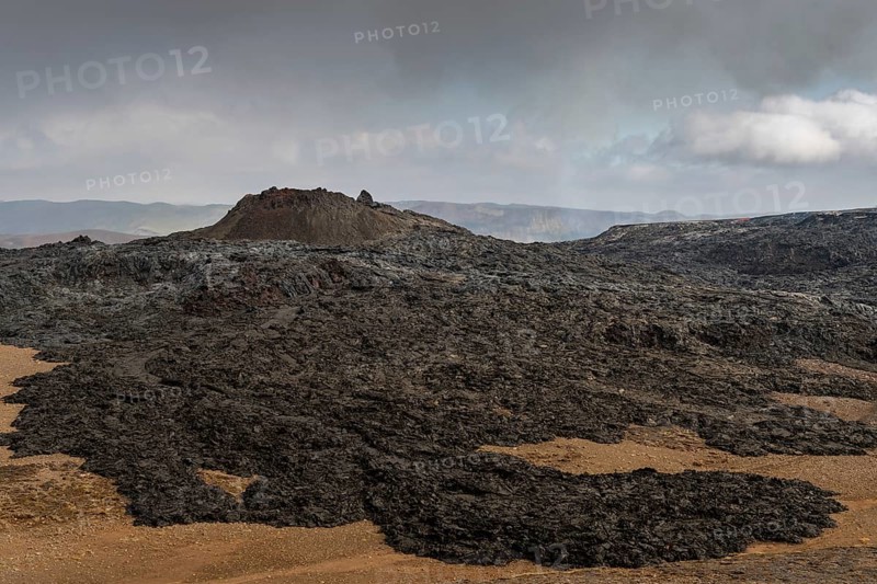 Cooled lava flows