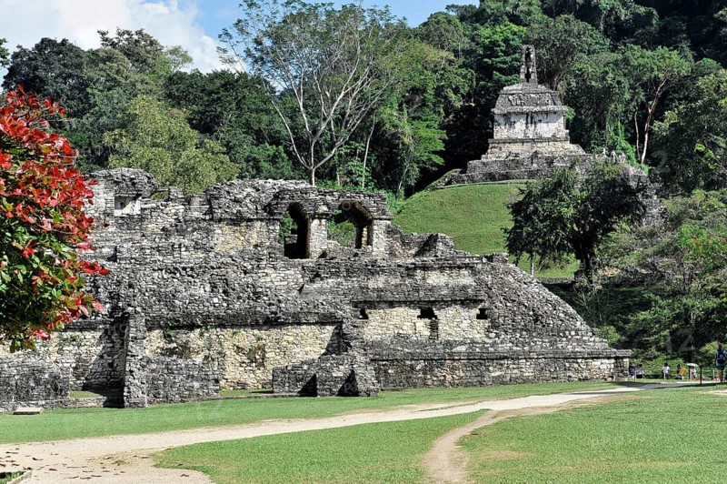 Pre-Columbian Maya site of Palenque