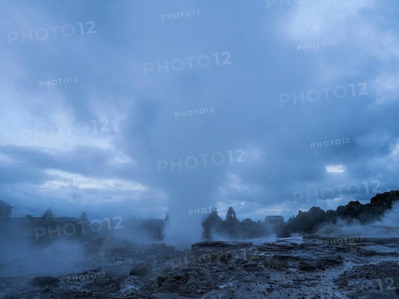 Active geothermal field