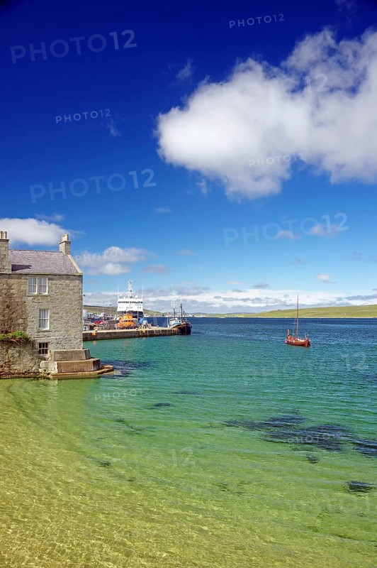 Quiet bay with crystal clear water