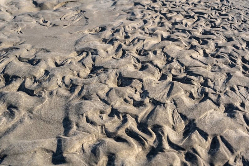 Sand with pattern at low tide