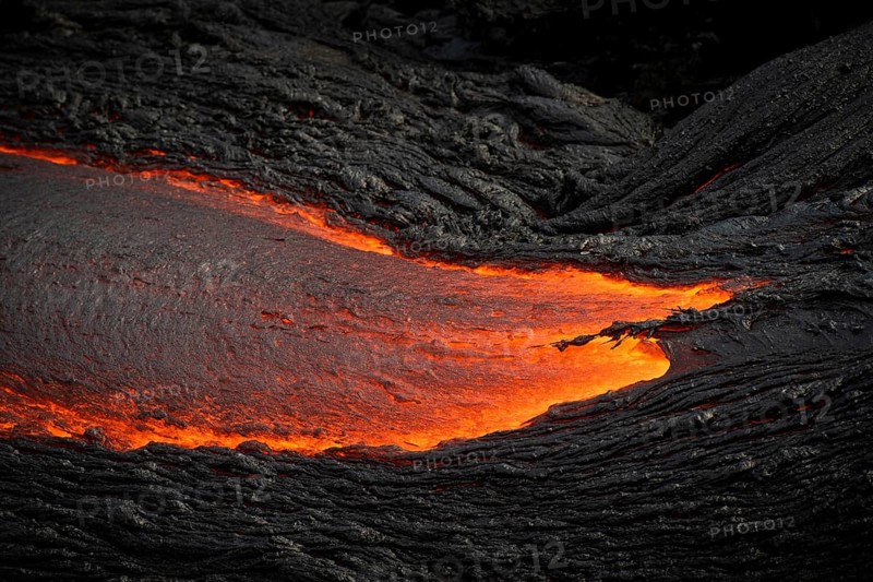 Glowing lava