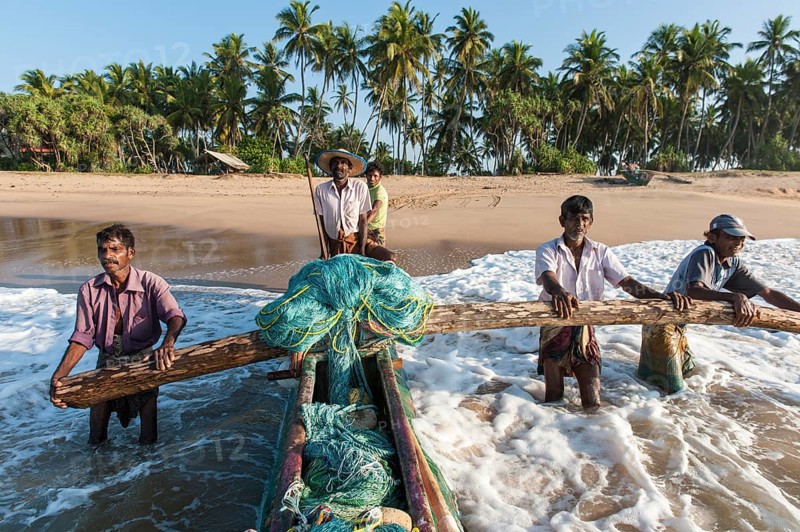 Fishermen at work