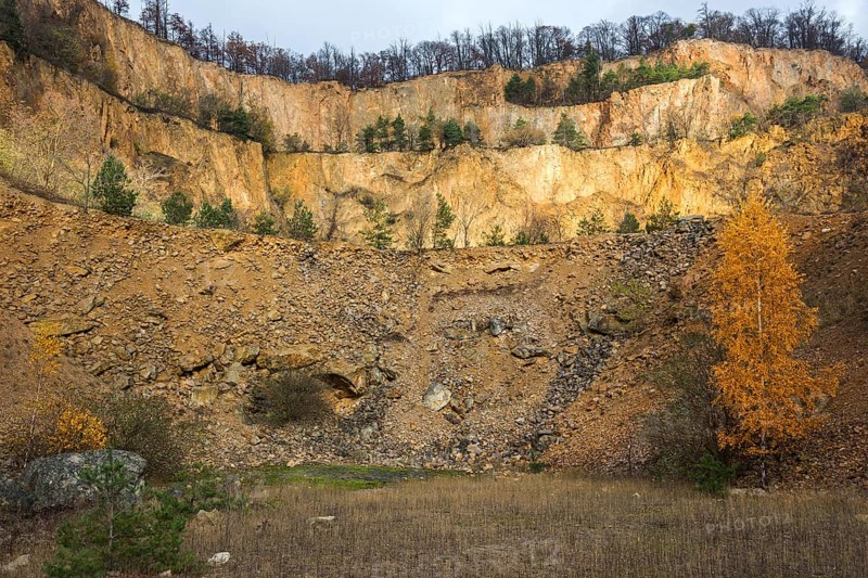 Disused porphyry quarry