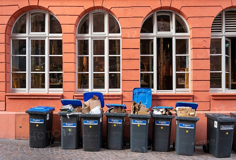 Environmental bins for paper waste