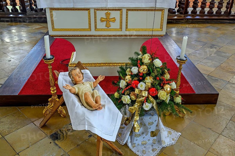 Altar with Nativity scene