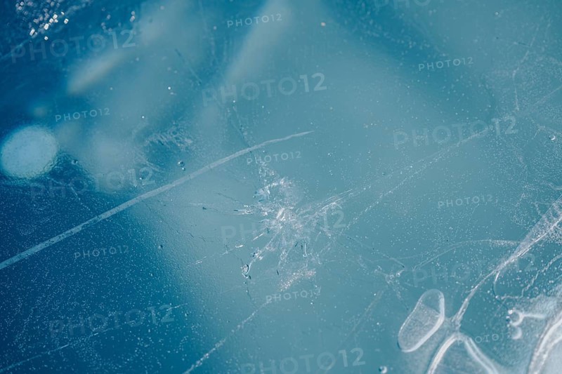 Broken ice plate