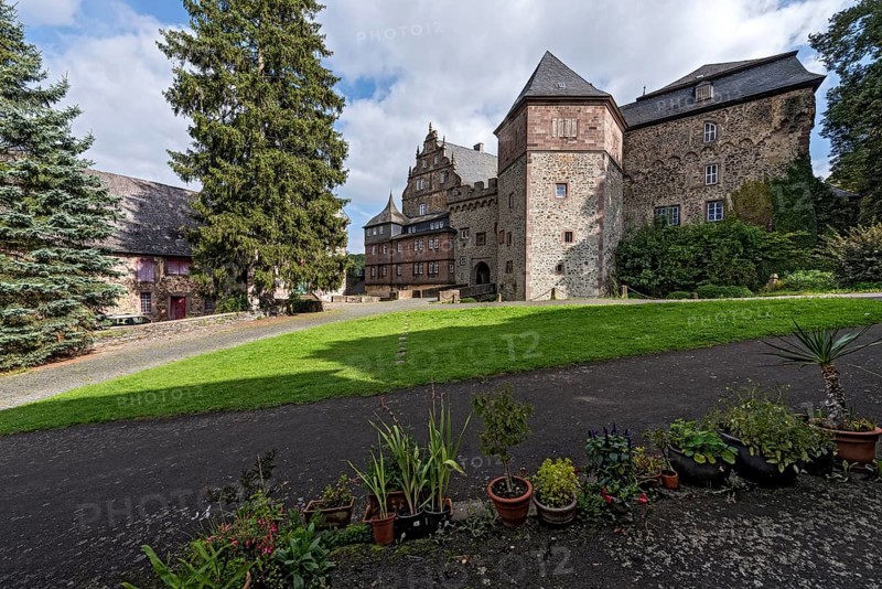 Large castle courtyard