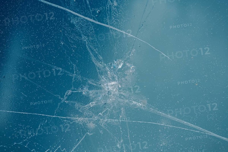 Broken ice plate
