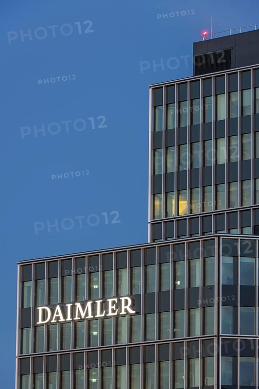 Daimler lettering on building