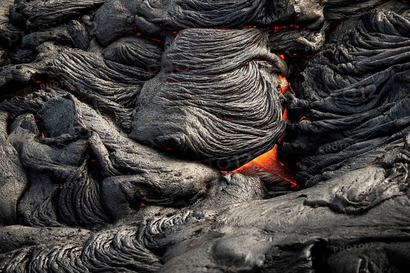 Glowing lava