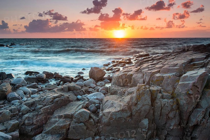 Evening mood at the coastal section Hovs Hallar