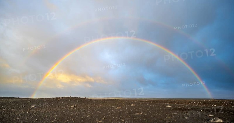Double rainbow in the Icelandic highlands