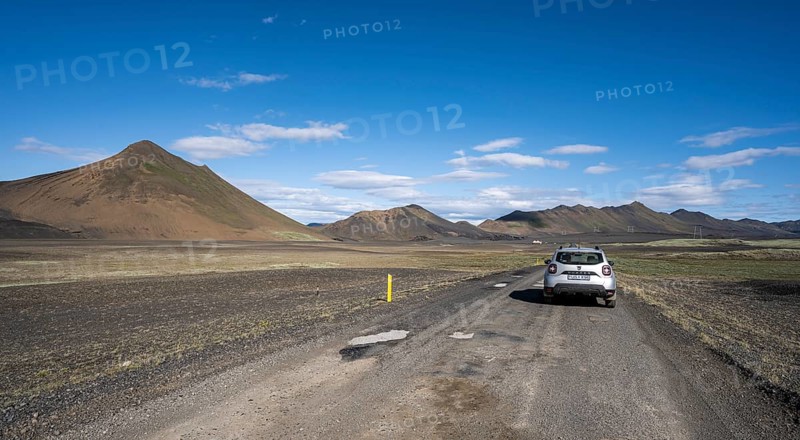4x4 car on gravel road