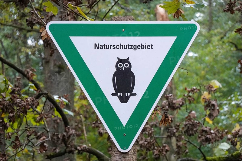 Sign nature reserve