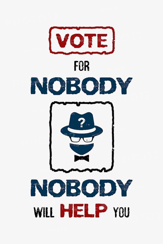 Sarcastic election campaign message