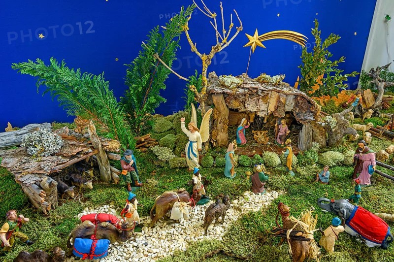Nativity scene with the Three Kings